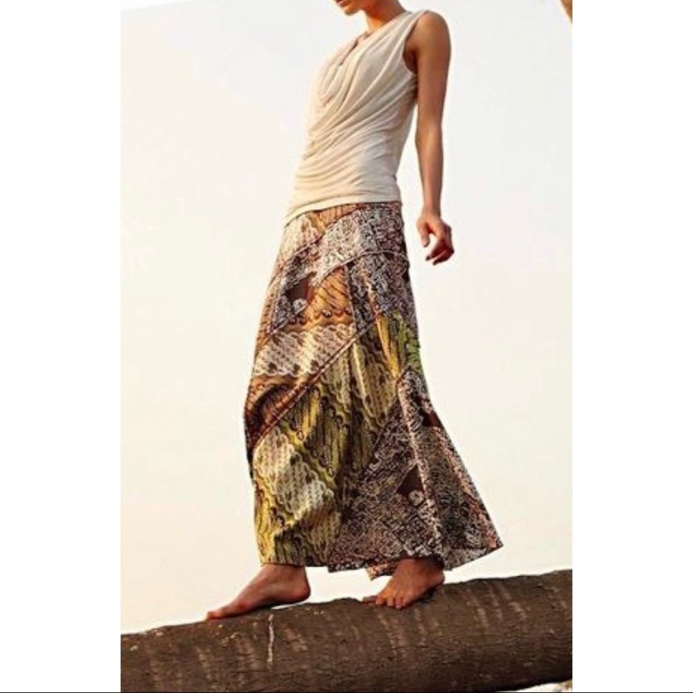 🌶 Boyfriend Waist [ Festival ] Patchwork Maxi